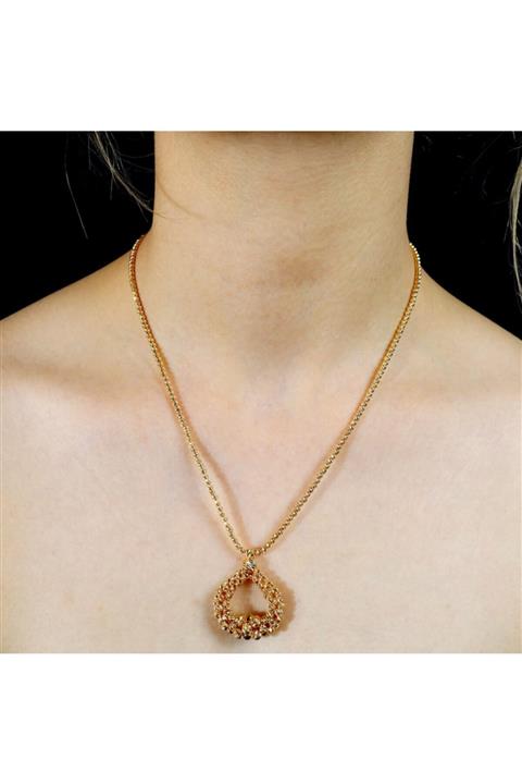 ATA MUCEVHERAT Kadın Altın Damla Kolye