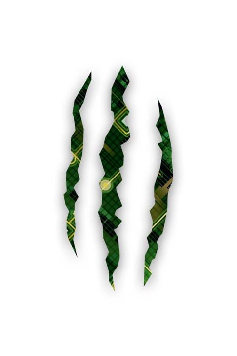 Çınar Extreme Yırtılma Efektli Elektric Monster Reflektörlü Sticker