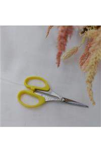 Aker Hediyelik Sarı Nakış Makası Sarı Renkte Büro Makasları 10cm X 5cm Ip Makasları
