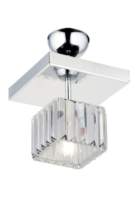 İstanbul Avize Lara Tekli Kare Krom K-10 Avize