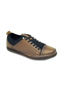 TRENDYSHOES Trendyshose 100100131 Erkek Taba Hafıf Rahat Taban Hakıkı Derı Ayakkabı