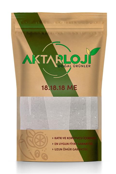 aktarloji 25 kg 18.18.18 + Me Damlama Npk Gübresi 25 Kg Azot Fosfor Potasyum Içerikli Gübre