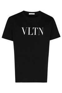 Red Valentino Unisex Siyah Vltn Print T-Shirt