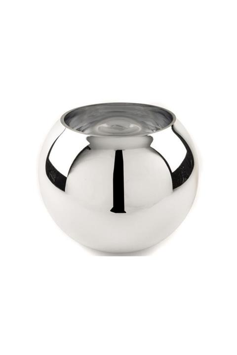 Mikasa Moor Gümüş Yuvarlak Cam Vazo 25 Cm