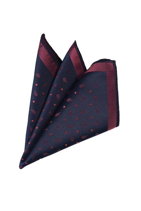 Esgue Desenli Mendil Bordo