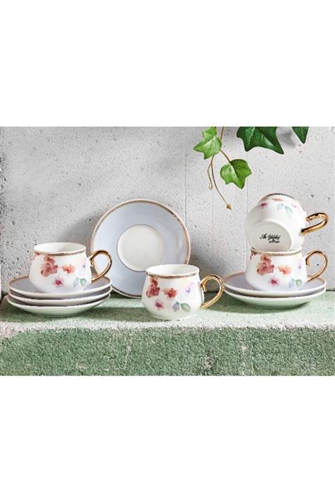 Aryıldız Royal Queen New Bone Kahve Fincan Seti 6 Lı