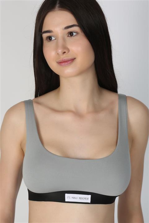 IT'S MANJI Manji Soft U-back Bra Grey