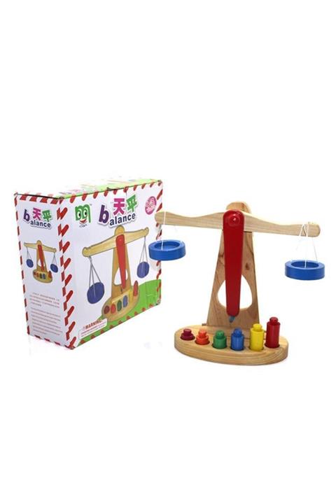 MCE Ticaret Ahşap Eğitici Tartı Oyunu Akıl Zeka Çocuk Oyuncak