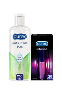 Durex Kayganlaştırıcı Jel Naturals, 250 Ml + Intense Uyarıcı Jel, 10 ml