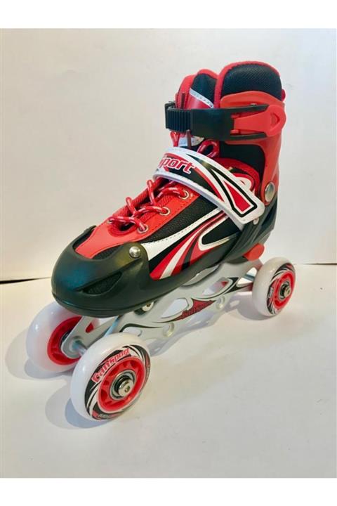 burak sport Kırmızı Tek Sıra - Çift Sıra 31/34 Paten