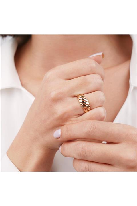 Bigoldi 8 Ayar Burgu Yüzük