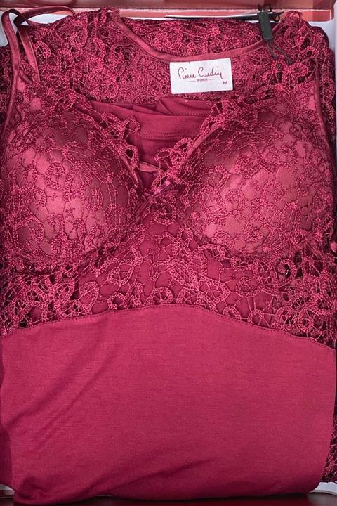 Pierre Cardin 5050 Bordo Penye Altılı Çeyiz Seti