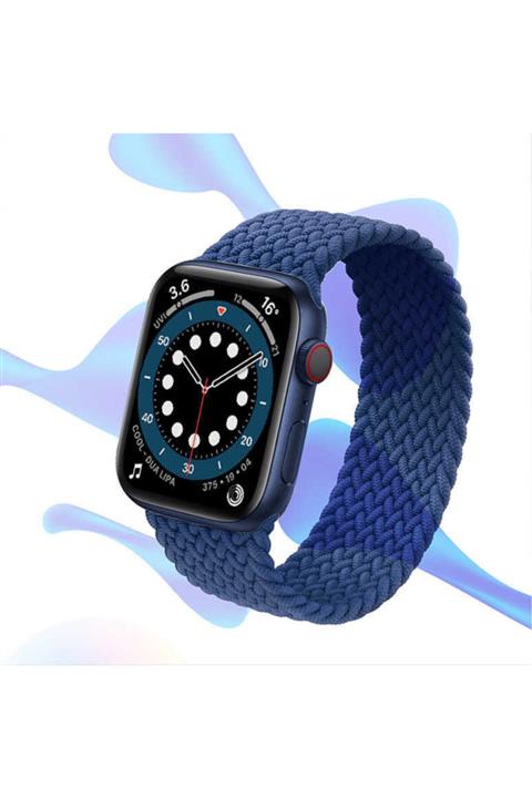 noktaks Apple Watch Uyumlu Mavi Medium Kordon 38 mm Krd-32