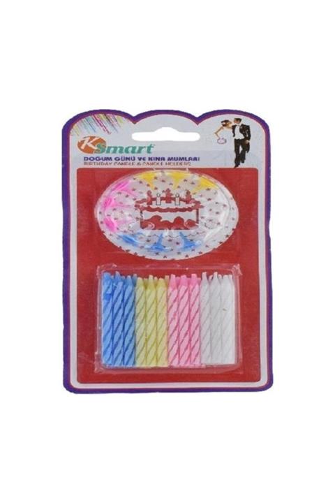 Smart Doğum Günü Pasta Mumu 24'lü