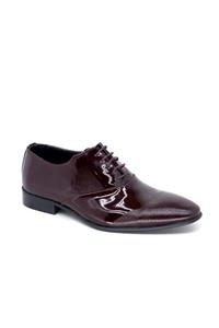 TRENDYSHOES 6858 Erkek Jurdan Taban Bordo Rugan Ayakkabı