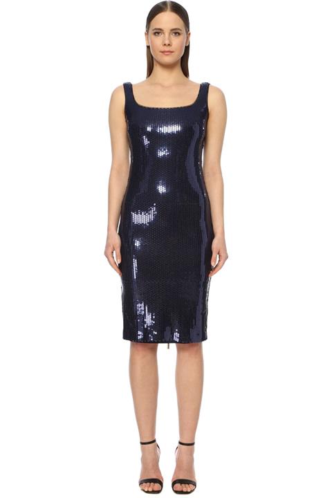 Network Kadın Midi Boy Indigo Abiye Elbise 1073405