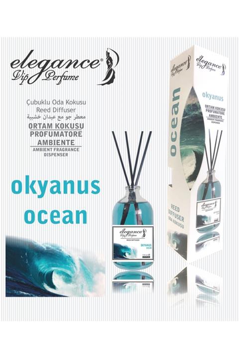 Elegance vip Perfume Okyanuss. Reed Diffuser Bambu Çubuklu Oda Kokusu(110 ML)
