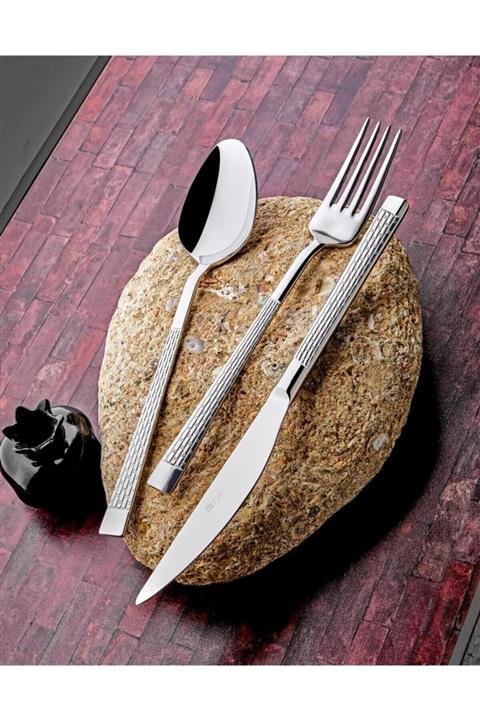 ÖZLİFE Linda Sade 72 Parça Kaşık Çatal Bıçak Takımı 12 Kişilik