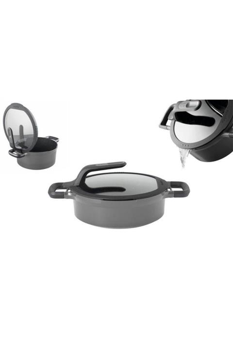 Berghoff Gem Stay Cool Pilav Tenceresi Gri 24 Cm