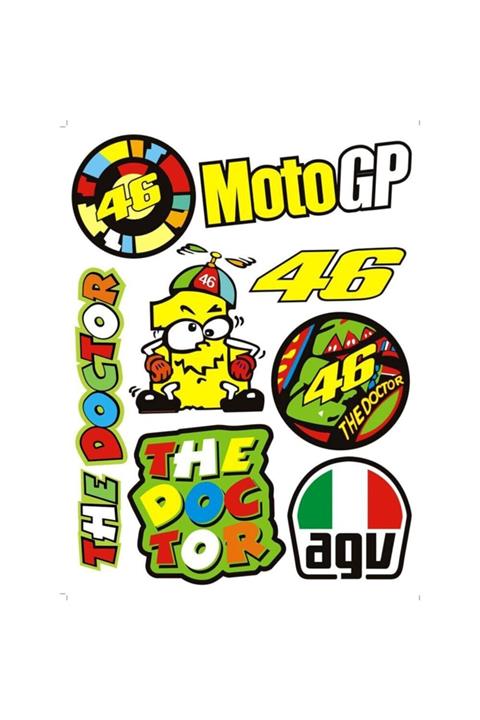Knmaster Moto Gp The Doctor Valentino Rossi 46 Etiket Takımı