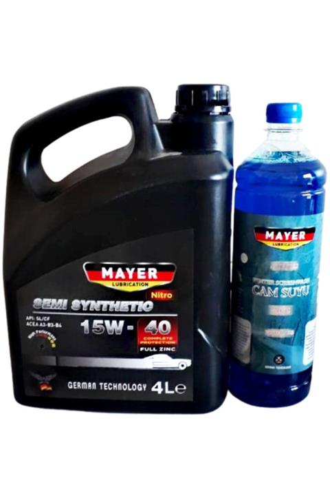 MAYER Lubrication Nitro Semi Synthetic 15w-40 4 L + Cam Suyu Hediye