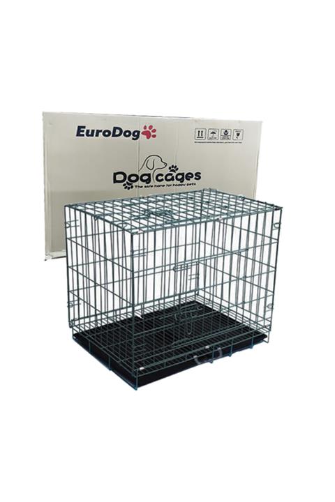 HİLALSHOP Eurodog Köpek Kafesi Siyah Dövme 92x61,5x68,5