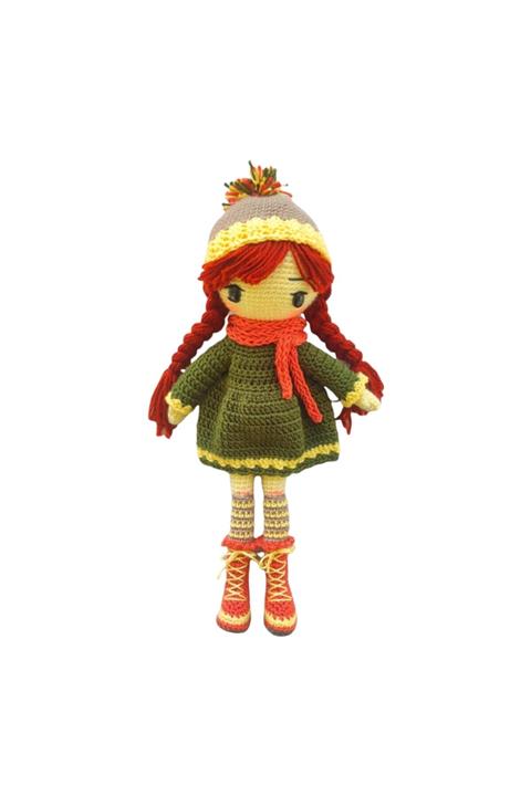 Quzucuk Kids El Örgüsü Kız Bebek Amigurumi Oyuncak 34 cm