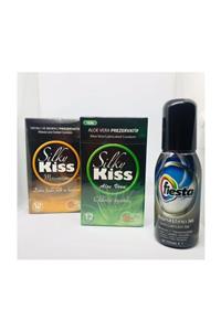 Silky Kiss Karışık 24'lü Prezervatif + Fiesta Kayganlaştırıcı