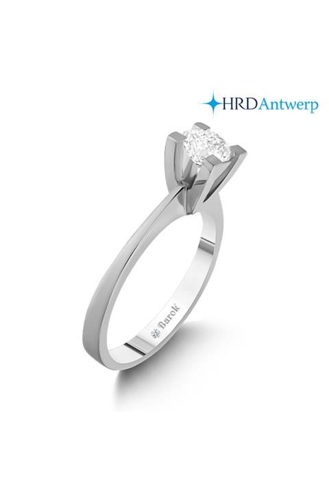 Barok Diamond Pırlanta Tektaş Yüzük 0.80 Ct. E Sı1 Hrd Sertifikalı