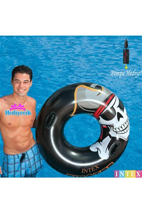 hediyecik Intex Tutmaçlı Korsan Desenli Havuz Ve Deniz Simiti 107 Cm