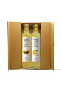Organik Teyze Doğal Fermantasyon Elma Sirkesi Ayva Sirkesi 500ml 2li Paket