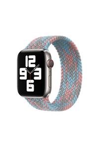 WIWU Apple Watch 42mm Kordon Wiwu Braided Solo Loop Contrast Color Medium Kordon