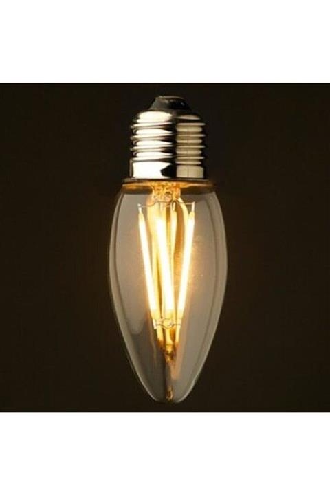 ORBUS Dekoratif Ampul E27 Amber Sarı Işık 4w Led Ampul 10'lu Paket