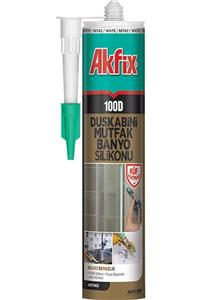 Akfix 100d Duşakabin Silikonu %100 Silikon 280 Ml Küf Tutmayan Orjinal Ürün