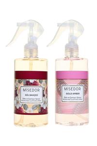 Misedor Gold Amber Ve Gül Bahçesi Oda Ve Çamaşır Spreyi 330 Ml 2 Li Set