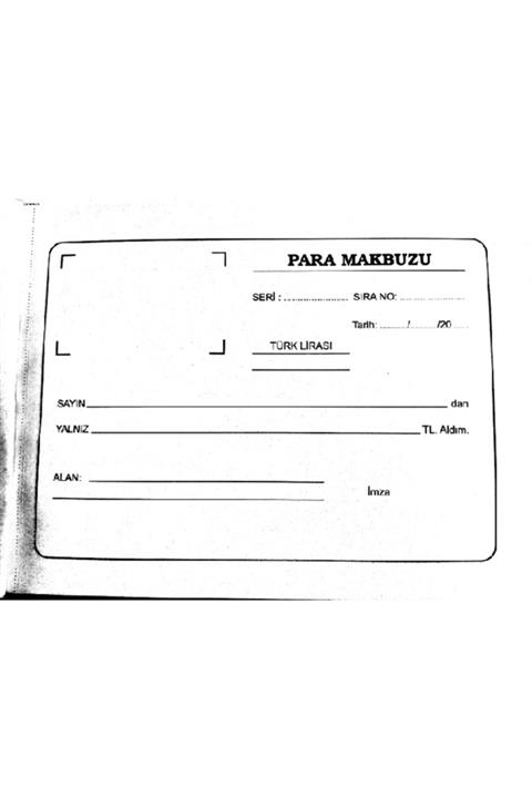Bafix Turkuaz Para Makbuzu Otocopyli 14x20 2 Nüsha 50 Li