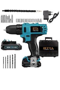 Jetta Power Tools Profesional Metal Şanzıman Şarjlı Matkap 24 Parça Setli