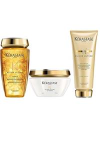 Kerastase Elixir Ultime Le Bain Şampuanı 250 Ml + Maske 200 Ml + Krem 200 Ml