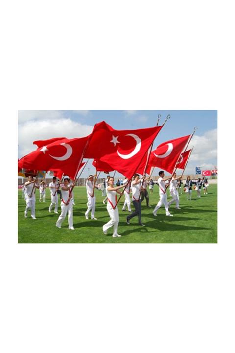 bayrakal Okul Tören Bayrak Takımı 3 Parça