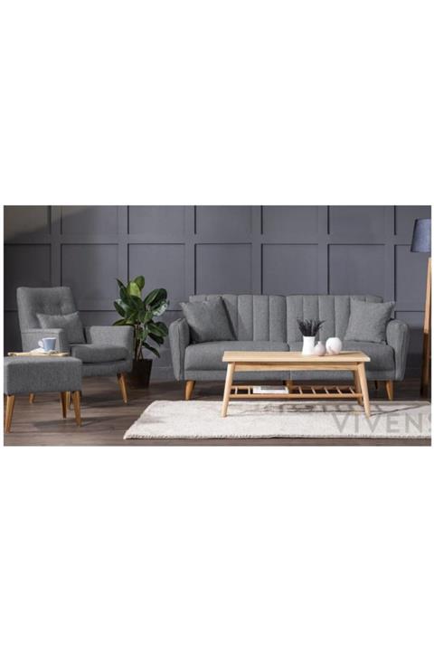 Vivense Gri Koltuk Takımı Koyu