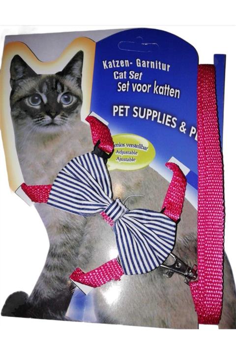 Merrypaw Papyonlu Kedi Bel Gezdirme Seti