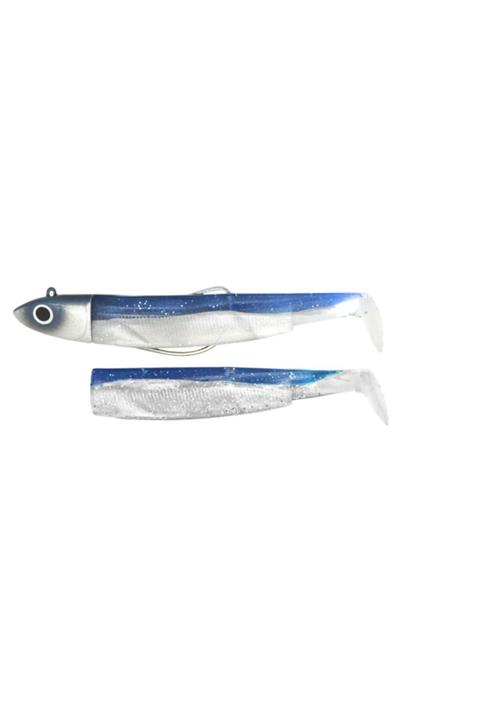 Hunt House Black Minnow 2+1 Silikon 14 cm 40 Gram Renk Mavi