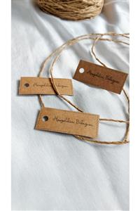 Çikoleyt Design Kraft Hoşgeldin Bebeğim Etiket Delikli 2,5x5,5cm 50 Adet