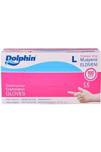 Dolphin Vinill Eldiven Pudrasız Large