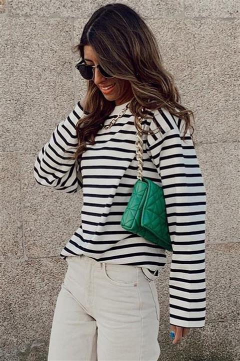 Madmext Kadın Beyaz Sweatshirt Mg980