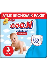 Goo.n Goon Mutlu Bebek Külot Bez No:3 138 Adet