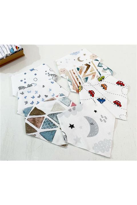 Babycitytr Çok AmaçlıPamuk 7 Li Fular Mama Önlüğü