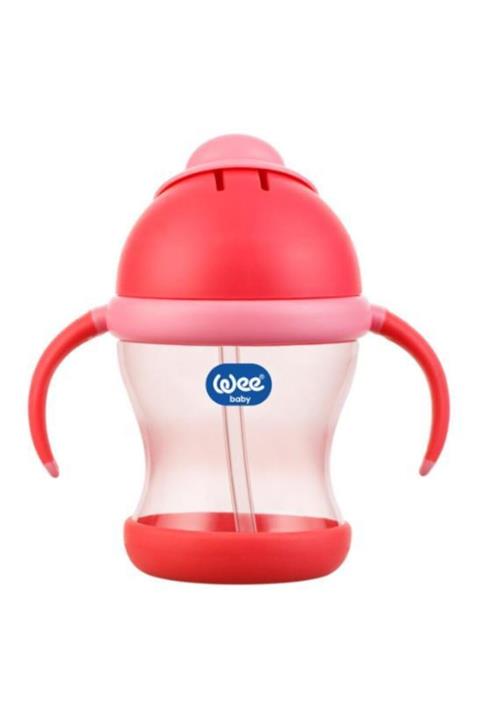 Wee Baby Pipetli Bardak Kulplu 200ml | Pembe (kod:170)