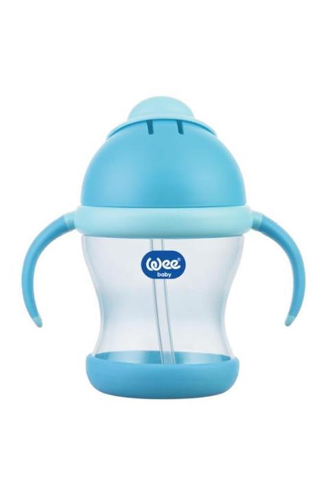Wee Baby Pipetli Bardak Kulplu 200ml | Mavi (kod:170)