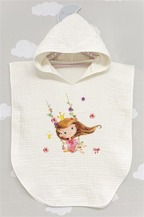 BabyLimon Quenn 4 Kat Müslin Kapüşonlu Panço - For Baby Serisi